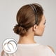 thumbnail image 4 of 2 bandas dentadas para el cabello, aros antideslizantes para el cabello, bandas para el cabello que combinan con todo, decoración para el cabello para mujeres y niñas., 4 of 6