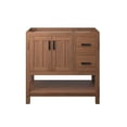 thumbnail image 3 of Modway Ashlyn 36" Wood Bathroom Vanity Cabinet with Open Shelf in Walnut, 3 of 11