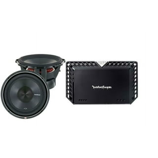 Rockford Fosgate P3D2-12 & Rockford Fosgate Power T750X1bd Punch P3 12  subwoofers with dual 2-ohm voice coils & Compact mono subwoofer amplifier —  750 watts RMS x 1 at 1 to 2 ohms 