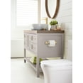 thumbnail image 3 of Amerock Mulholland Golden Champagne Pivoting Double Post Toilet Paper Holder, 3 of 8