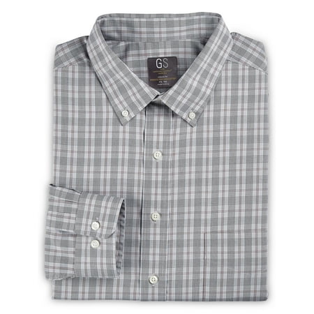 Men's Big & Tall Gold Series Plaid Dress Shirt