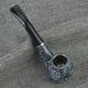 thumbnail image 1 of Pipa para fumar marihuana, imitando vetas de mármol negro, pipa para fumar tabaco, diseñada a medida, 1 of 7