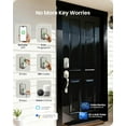 thumbnail image 4 of Veise Wifi Fingerprint Smart Deadbolt Lock with Handle set, Keyless Entry Front Door Keypad Lock, App Remote Control, Auto-Lock, Satin Nickel, 4 of 9