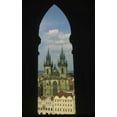 thumbnail image 2 of Satushek, Steve 22x32 Black Ornate Wood Framed with Double Matting Museum Art Print Titled - Czech Republic, Prague, Tyn Church in Town Square, 2 of 4