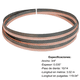 thumbnail image 1 of Sierra Cinta Bimetálica Maraga 3/4" x .035" x 119.04" (3.02 m) 10/14 TPI para Corte de Metal y Acero, 1 of 1