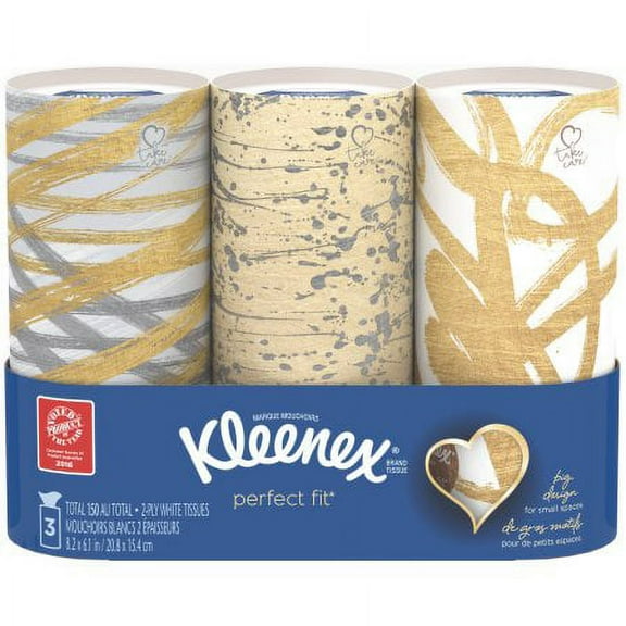 Kleenex Perfect Fit Tissues, 50 sheets, 3 ct