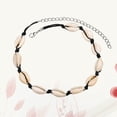 thumbnail image 2 of 2 Pcs Hawaiian Style Natural Shell Necklace Handmade Rope Pearl Shell Short Clavicle Choker Personality Fashion Female Necklace (45x1.9cm), 2 of 8