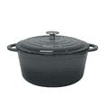 thumbnail image 5 of Cinnamon Home 5 Quart Enameled Cast Iron Round Dutch Oven with Lid - Gray - Kitchen Pots and Cookware, 5 of 6