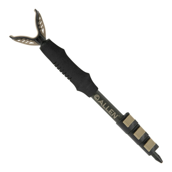 Allen Company Shocker Turkey Shooting Stick - Adjustable 14.5" to 34" Aluminum Monopod - Olive