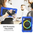 thumbnail image 4 of JiaheCover for Lenovo Tab M9 (2023) 9.0" Built-in Screen Protector Case,Shockproof Heavy Duty with 360° Rotating Kickstand Adjustable Shoulder Strap Three-Layer Protection Case,Blue + Black, 4 of 8