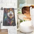 thumbnail image 6 of Coolnut Venetian Mask Hand Towels 2 Pieces, Cotton Bath Towel for Drying Face Hands Body Decorative Water Absorbent Lightweight Towels for Bathroom Ktichen Travel Gym, 16"x28", 6 of 6