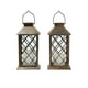 thumbnail image 1 of Paquete de 2 faroles solares colgantes para jardín, luces exteriores, vela parpadeante sin llama, lámpara Led impermeable para mesa, Patio, césped, 1 of 5