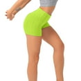 thumbnail image 5 of Rawiri Pantalones cortos deportivos para mujer, cintura alta, textura de burbuja, pantalones cortos ajustados para levantar glúteos y fitness, 5 of 5