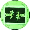 thumbnail image 1 of Ahgly Company Indoor Round Oriental Green Asian Inspired Area Rugs, 3' Round, 1 of 1