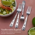thumbnail image 3 of Wallace Taos 18/10 Stainless Steel 4-Piece Appetizer Fork Set, Dishwasher Safe, 3 of 5