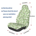 thumbnail image 3 of Honeii Cute Crocodile Print Car Seat Cover,Car Interior Covers,Universal Fit Seat Protector, Compatible with Most Cars, SUVs, Trucks, and Vans, 3 of 5