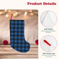 thumbnail image 4 of Vsdgher Blue Black Plaid Christmas Stockings 18 inch Large Kids Stocking Bags Hanging Socks for Christmas Decor Decorations, 4 of 7
