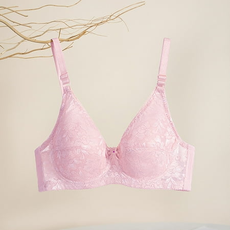 OSFVNOXV Unlined Bras for Women with Soft Wires Adjustive High Supportive See Sheer Lace Bra Small Cups Balconette Rollbacks