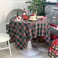 thumbnail image 5 of Decoración navideña, mantel navideño, decoración y accesorios de mesa, mantel a cuadros rojo, cubierta de mesa para fiesta de Navidad y Año Nuevo, 5 of 5