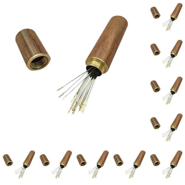 Advancent Caja de almacenamiento de con agujas de enhebrado automático, agujas para coser a mano, manualidades para el hogar, edredones, regalos Tipo 2 10piezas Advancent CBP212734
