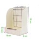 thumbnail image 2 of 26-27 Hay Feeder for Rabbit, Guinea Pigs, Chinchillas, Hamsters, Less Wasted, Hay Rack Guarantees Clean(Pink), 2 of 5
