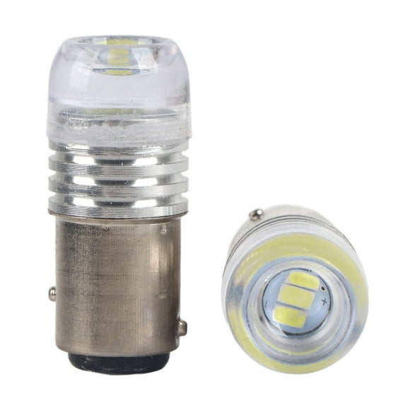 2 bombillas LED blancas 1157 2357 para proyector, luces de freno traseras de coche, 12 V CC