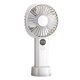thumbnail image 1 of Ventilador portátil de mano USB recargable con batería de 5 velocidades Mini ventilador de mano silencioso con pantalla de alimentación blanco, 1 of 10