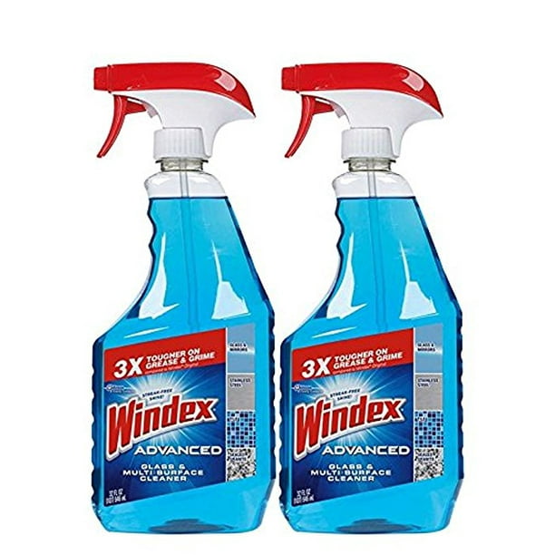 Windex? Advanced Glass & Multi Surface Cleaner, 32 Oz, (Pack of 2