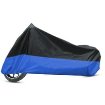 Unique Bargains XXXL 180T Black Blue Motorcycle Cover for Goldwing 1100 1200 1500 1800