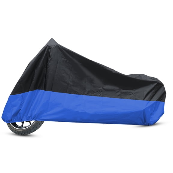 Unique Bargains XXXL 180T Black Blue Motorcycle Cover for Goldwing 1100 1200 1500 1800