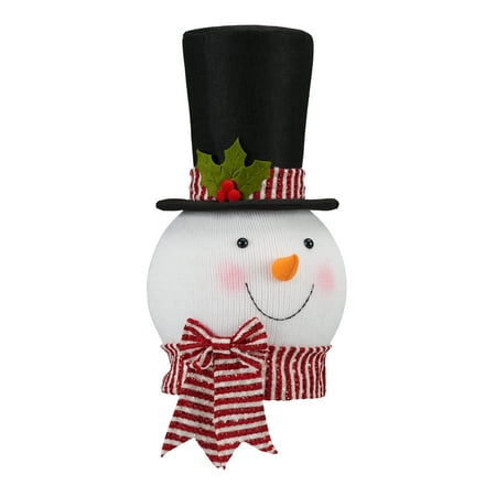 Holiday Time Multicolor Snowman Christmas Tree Topper, 14.5