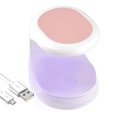 thumbnail image 1 of Mini lámpara LED UV, portátil, 16 W, 50 x 60 x 61 mm, blanca/rosa, 1 of 4