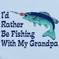 thumbnail image 2 of CafePress - I'd Rather Be Fishing With My Grandpa Infant Bodys - Baby Light Bodysuit, Size Newborn - 24 Months, 2 of 4