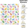 thumbnail image 3 of Easter Blanket Easter Bunny Flannel Throw Blankets for Kids for Women Easter Rabbit Decorations Blanket for Bed, Sofa,Couch,Travel Blanket 50 x 60 inch, 3 of 6