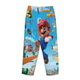 thumbnail image 3 of Lsque Mario Print Women's Pajama Pants, Lounge Pant - Comfortable Home Wear,Elastic Waistband, Stylish Design-X-Large, 3 of 9