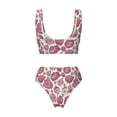 thumbnail image 5 of Daiia Rose Flowers Women's Bikini Set Two Piece Swimsuit High Waisted Bikini Adjustable Straps Bikini Perfect for Beach, Pool, and Summer Vacation-XX-Large, 5 of 9