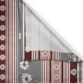 thumbnail image 3 of Ambesonne Floral Kitchen Curtains, Spring Flowers Stripes, 55"x39", Grey Pink Burgundy, 3 of 3
