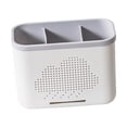 thumbnail image 3 of Kitchen Utensil Holder Countertop Cutlery Caddy Fork Spoon Chopstick Organizer with Drainage, 3 of 12