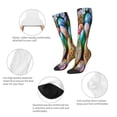 thumbnail image 3 of Lsque Easter Eggs Printed Crew Socks Men's Women's LightWeight Thin Casual Calf Socks ,Knee High Socks,Cotton Socks, 3 of 6
