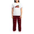 thumbnail image 4 of CafePress - Christmas Berner Red Truck Pajamas - Women's Short Sleeve Print T-Shirt and Pants Light Cotton Pajama Set, 4 of 7