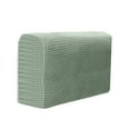 thumbnail image 5 of BESTONZON 2pcs Universal Elastic Sofa Armrest Cover Simple Sofa Side Towels Protective Cloth for Home Office (Green), 5 of 5