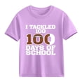 thumbnail image 4 of Tops de Manga Corta Linda para Niños Niños Y Niñas con Impresión Gráfica, Tee Casual de la Temporada Escolar, Tela Suave Transpirable para Jugar, 4 of 9