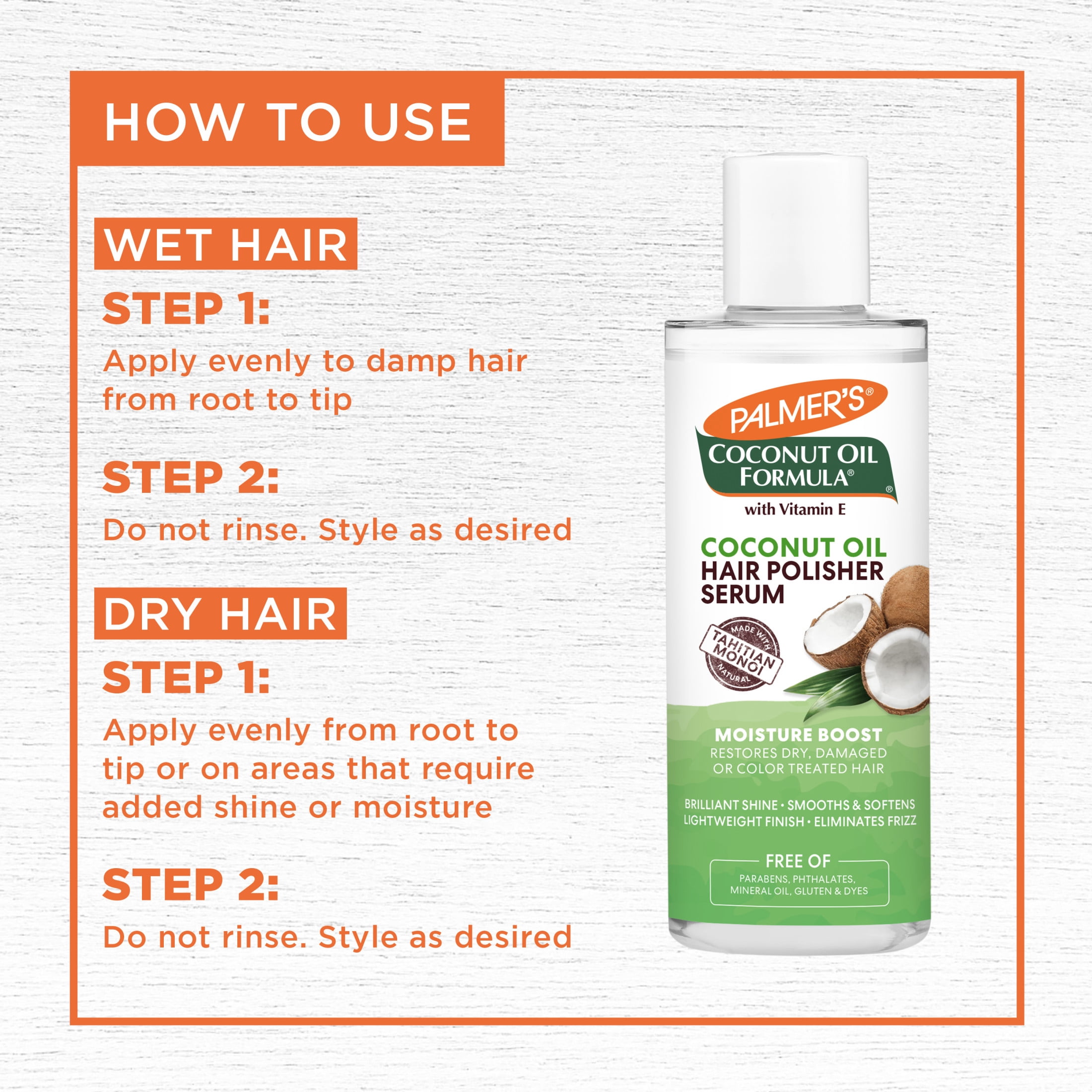 Palmer's Coconut Oil Formula Hair Polisher Serum, 6 fl. oz.