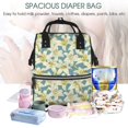 thumbnail image 5 of Fuzoiu Lilies Flowers Print Diaper Bag Backpack,Baby Essentials Travel Tote,Multi function Waterproof Diaper Bag, Travel Essentials Baby Bag - Unisex, 5 of 6