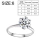 thumbnail image 2 of Anillo de boda Moissanite, anillo de compromiso clásico para mujer, plata de ley 925, 2 of 5