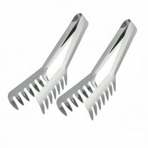 Durable Stainless Steel Food Tongs Set of 2 for Pasta and Noodle Serving