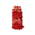 thumbnail image 2 of NAISIBABY Kids Leg Warmers, Stretchy Loose Cotton Knitted Cute Bow Winter Christmas Knee High Socks for Girls Red Free Size, 2 of 7