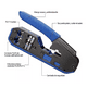 thumbnail image 2 of Pinza Pelacables De Cable Red Rj45 Cat6 Cat5e Cat5 Rj11 Rj12 negro/azul, 2 of 5