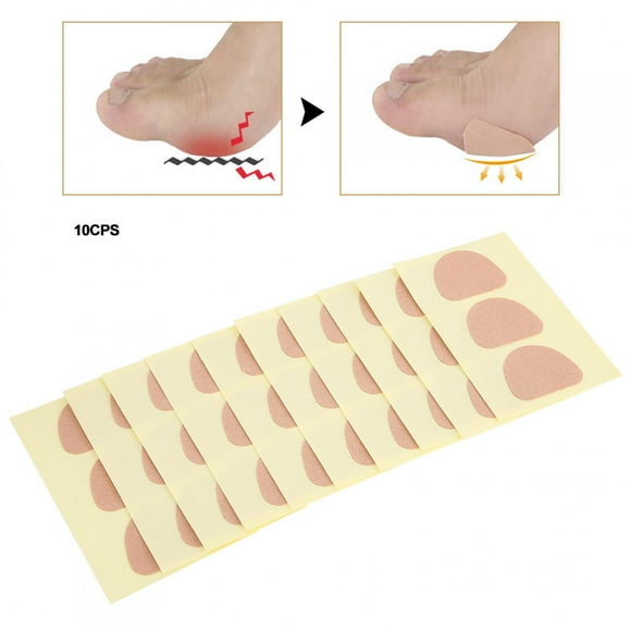 Sonew Anti-Wearing Foot Sticker,10Patches 4.5 x 3.5cm Anti-Wearing Heel Sticker Foot Care Soft Comfortable Sticker Pad,Foot Care Sticker