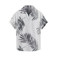 thumbnail image 4 of PNTUTB Hawaiian Casual Resort Style Men's Fashion Print Loose Comfort Collar Button Down Short Sleeve Blouse, 4 of 5